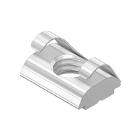 MODULAR SOLUTIONS ZINC PLATED FASTENER M8 LONG RECTANGLE NUT W/POSITION FIX